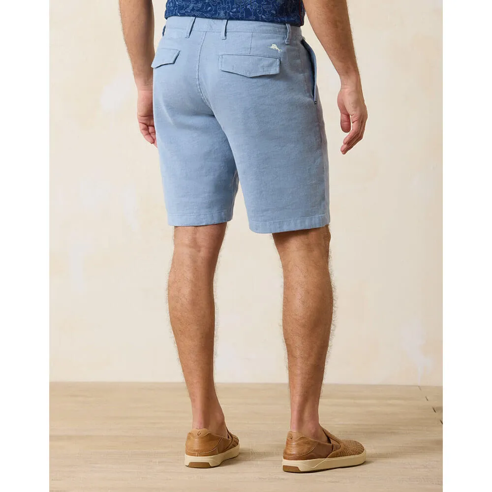Tommy Bahama 10-Inch Beach Coast Linen Flat Front Shorts - Port Side Blue Tommy Bahama Clothing