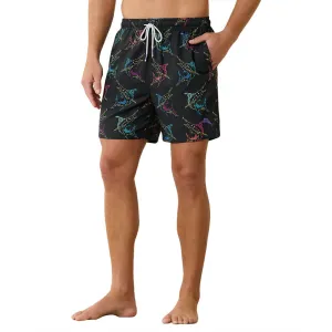 Tommy Bahama 6-Inch Naples Spotted At Sea Swim Trunks - Black Tommy Bahama Clothing