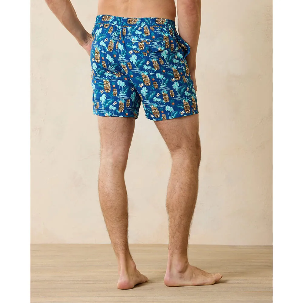 Tommy Bahama 6-Inch Rialto Tiki Tropics Swim Trunks - Cobalt Haze Mens Tommy Bahama