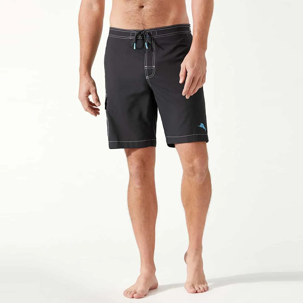Tommy Bahama 9-Inch Baja Cove Boardshorts - Black Mens Tommy Bahama