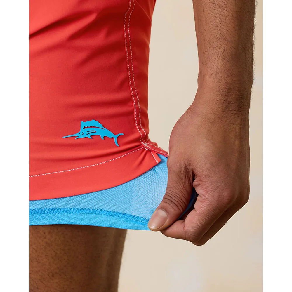 Tommy Bahama 9-Inch Baja Cove Boardshorts - Zanzibar Red Mens Tommy Bahama