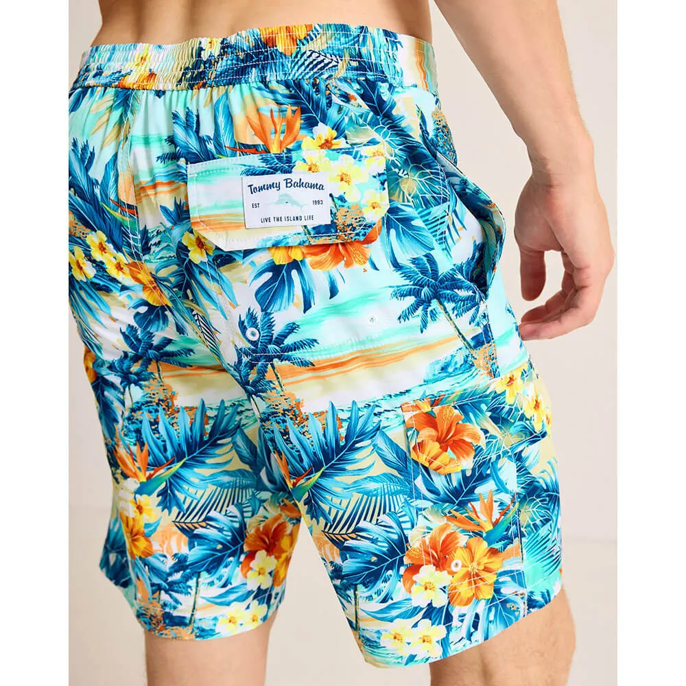Tommy Bahama 9-Inch Baja Surfside Sounds Boardshorts - Kohala Teal Mens Tommy Bahama