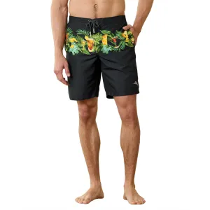Tommy Bahama 9-Inch Baja Weekend Spirits Boardshorts - Black Mens Tommy Bahama