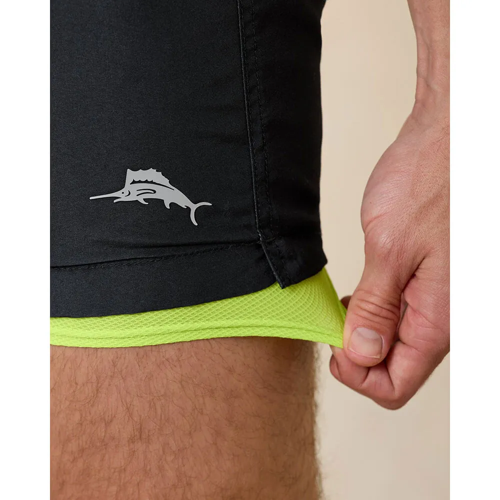 Tommy Bahama 9-Inch Baja Weekend Spirits Boardshorts - Black Mens Tommy Bahama