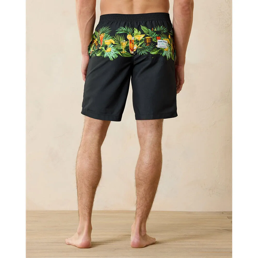 Tommy Bahama 9-Inch Baja Weekend Spirits Boardshorts - Black Mens Tommy Bahama