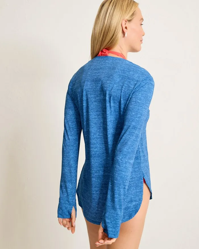 Tommy Bahama Active Long Sleeve Relaxed T-Shirt Cover Up - Indigo Tide Tommy Bahama Clothing