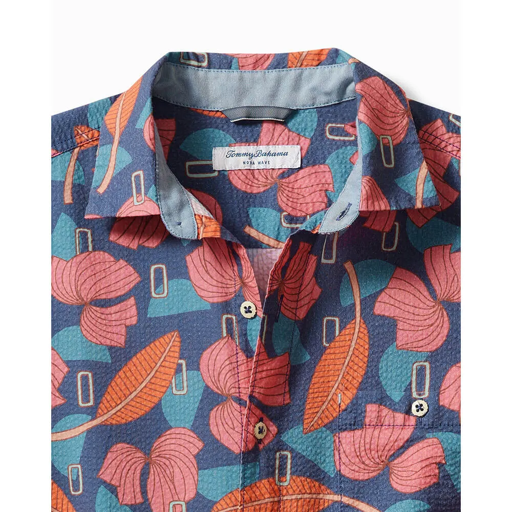 Tommy Bahama Artist Series Nova Wave Aloha Tropics Camp Shirt - Regal Blue Mens Tommy Bahama