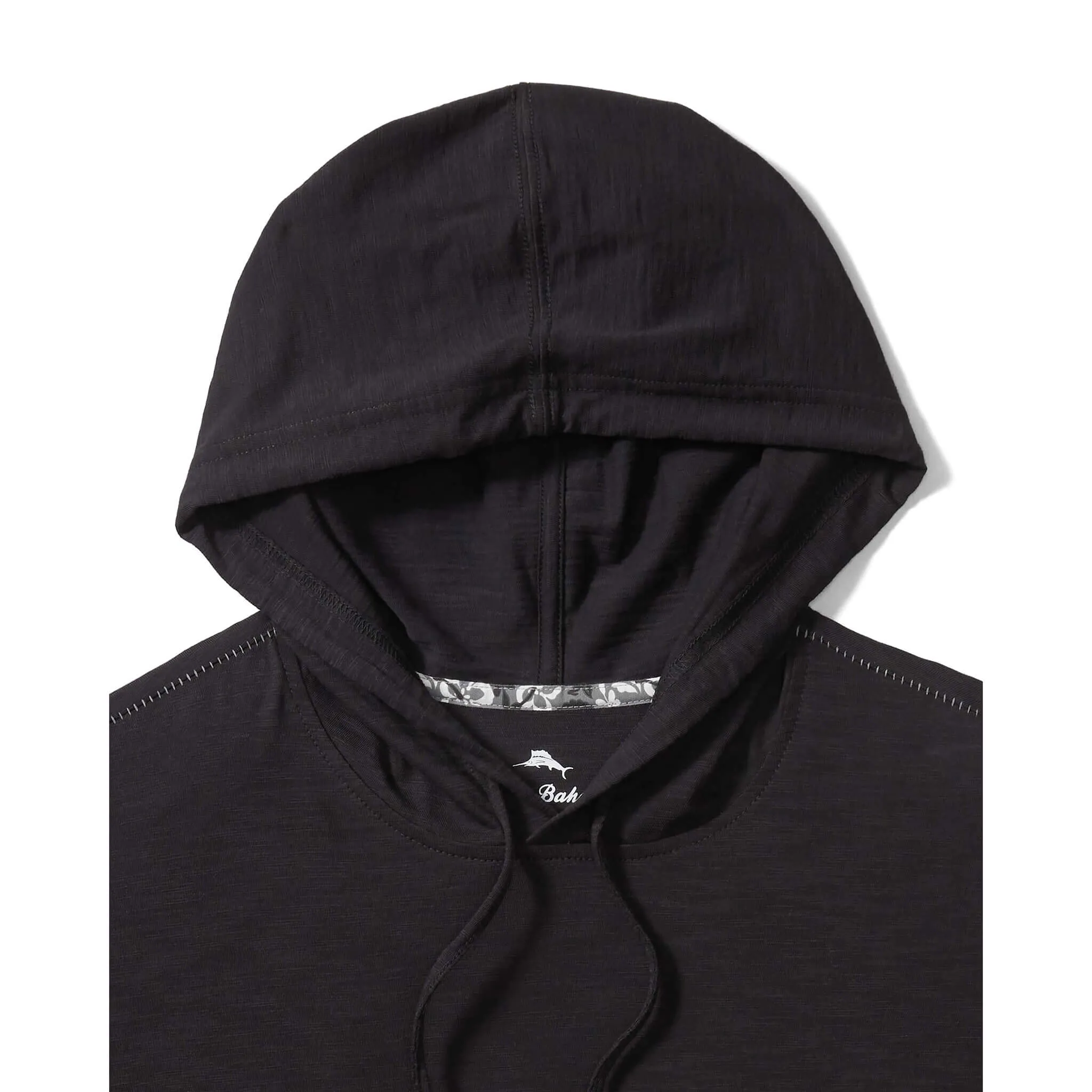 Tommy Bahama Bali Beach Hoodie Long Sleeve T-Shirt - Black Tommy Bahama Clothing
