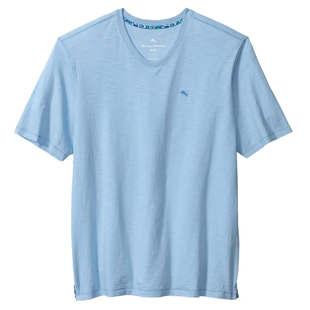 Tommy Bahama Bali Beach Vee T-Shirt - Chambray Blue Mens Tommy Bahama