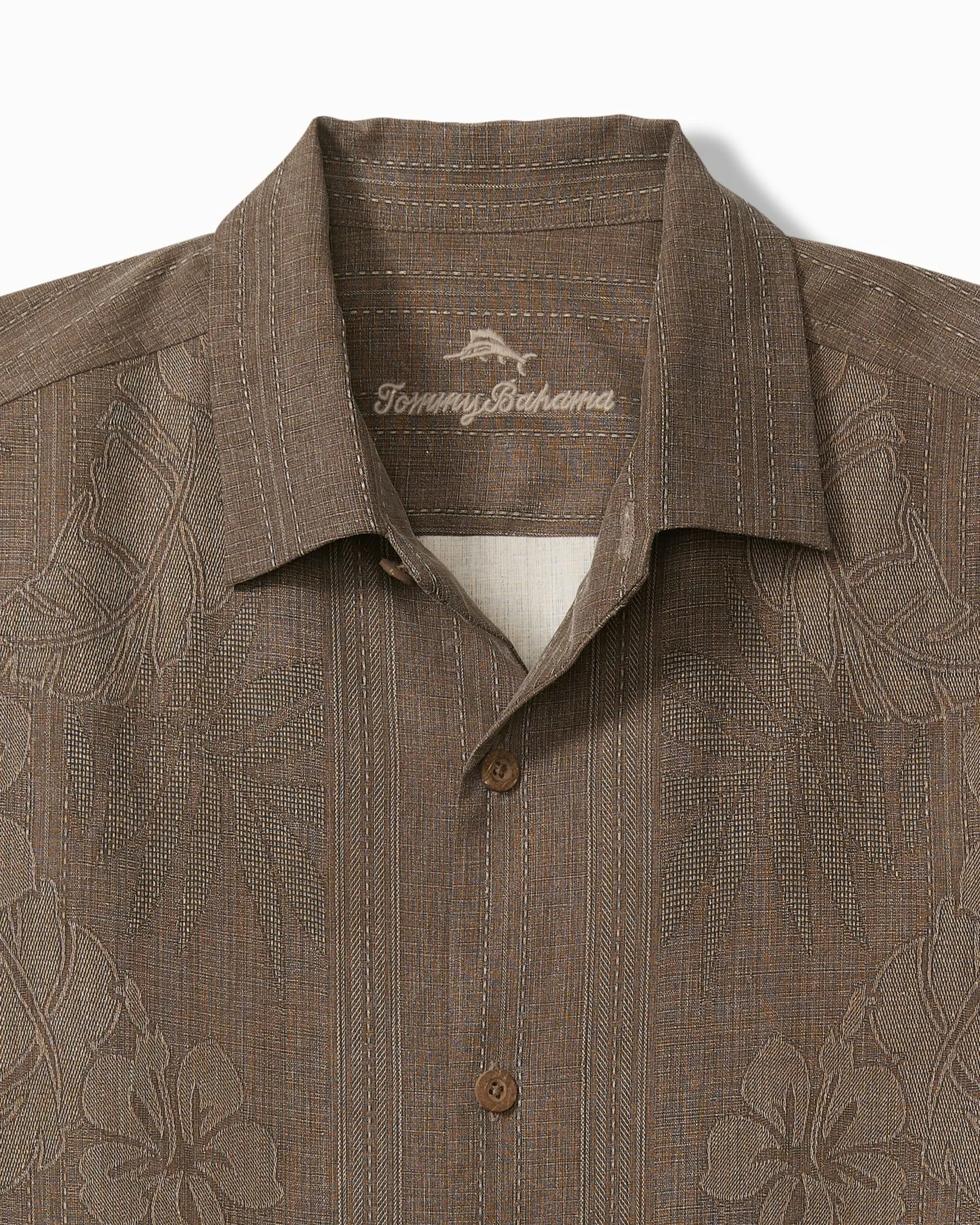 Tommy Bahama Bali Border Camp Shirt - Auberage Tommy Bahama Clothing