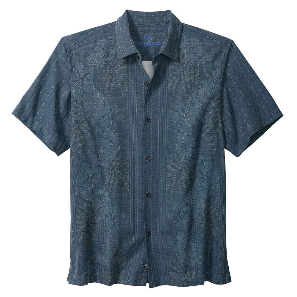 Tommy Bahama Bali Border Camp Shirt - Navy Tommy Bahama Clothing