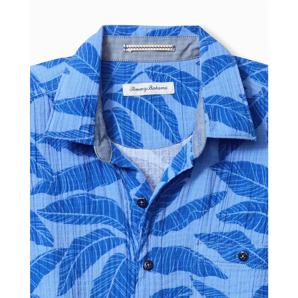 Tommy Bahama Beachside Azul Fronds Camp Shirt - Blue Muscari Mens Tommy Bahama
