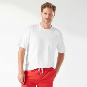 Tommy Bahama Big & Tall Bali Beach Crew T-Shirt - White Tommy Bahama Clothing