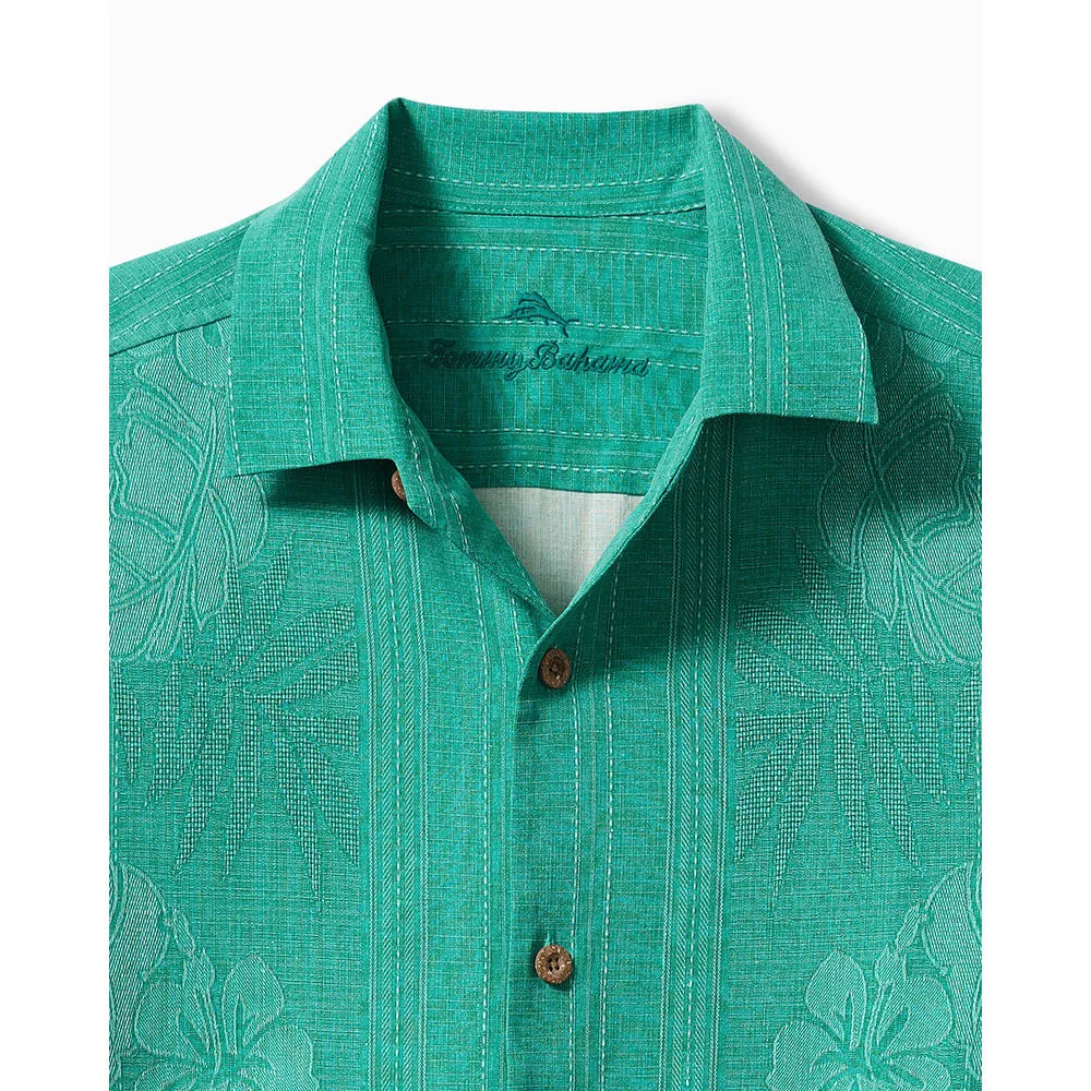 Tommy Bahama Big & Tall Bali Border Camp Shirt - Gulf Shore Mens Tommy Bahama