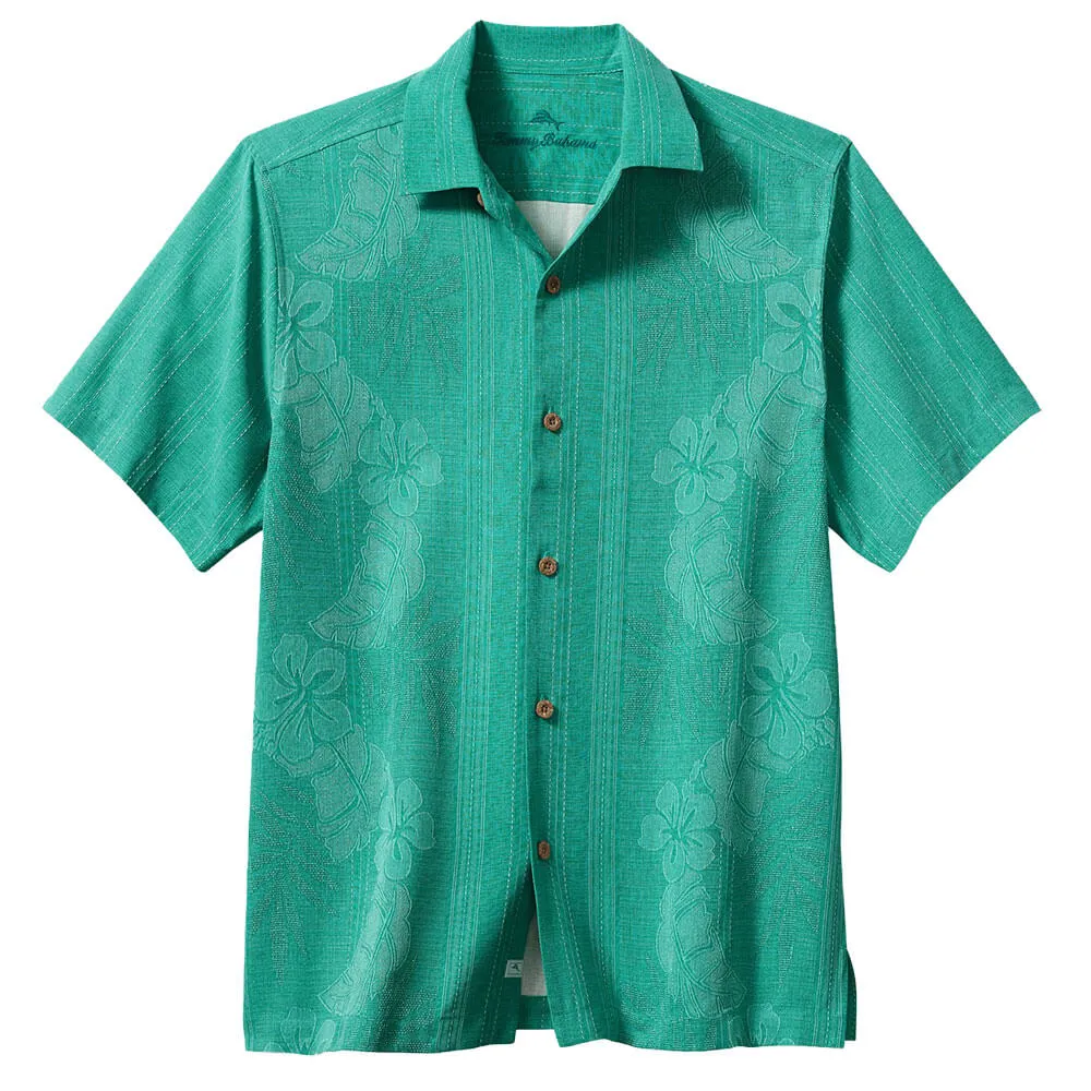 Tommy Bahama Big & Tall Bali Border Camp Shirt - Gulf Shore Mens Tommy Bahama