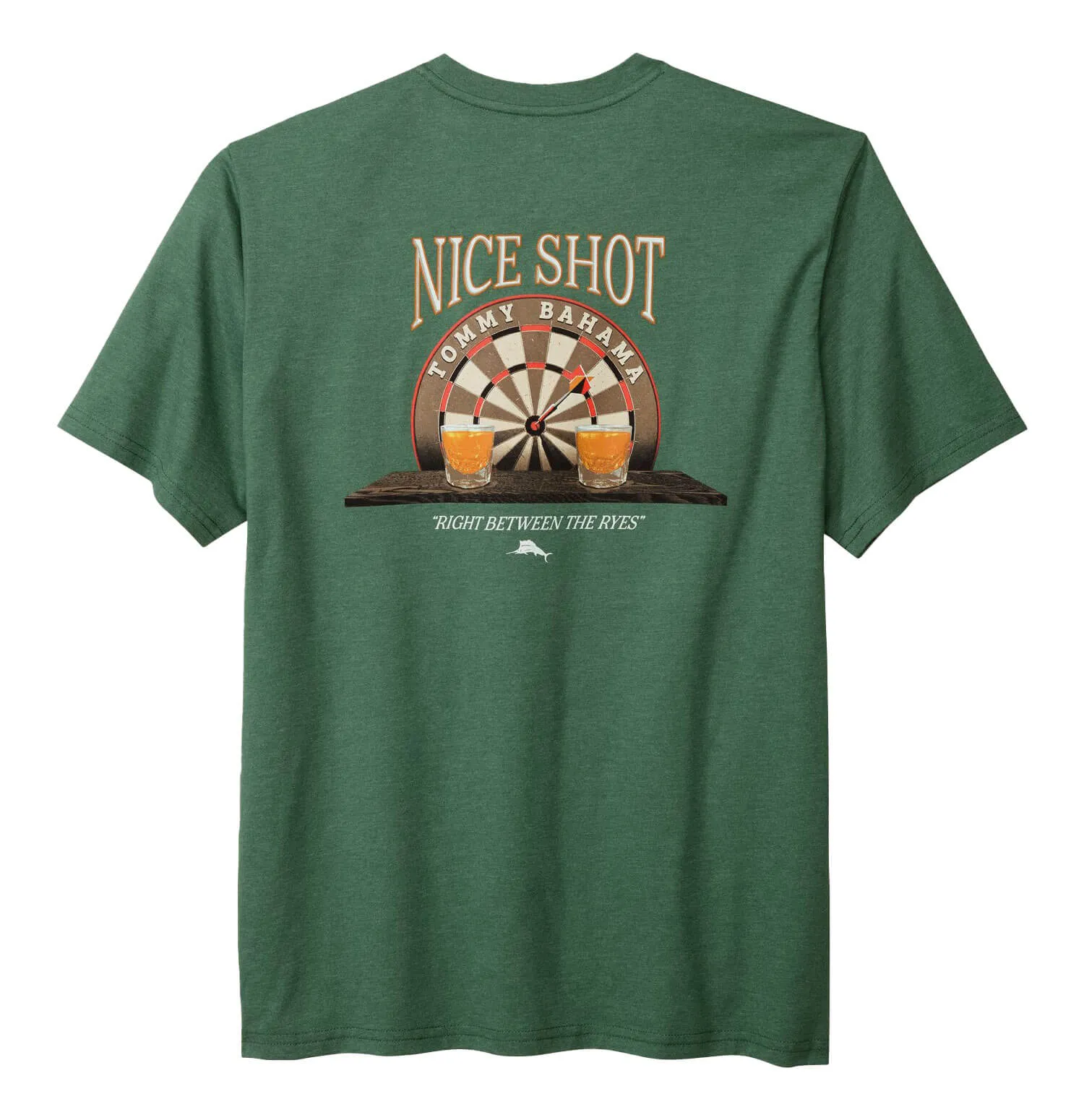 Tommy Bahama Big & Tall Between The Ryes Pocket T-Shirt - Green Meadow Heather Mens Tommy Bahama
