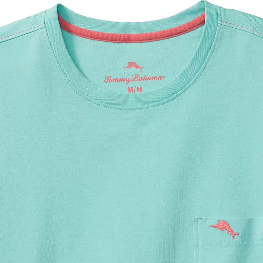 Tommy Bahama Big & Tall New Bali Skyline T-Shirt - Blue Swell Mens Tommy Bahama