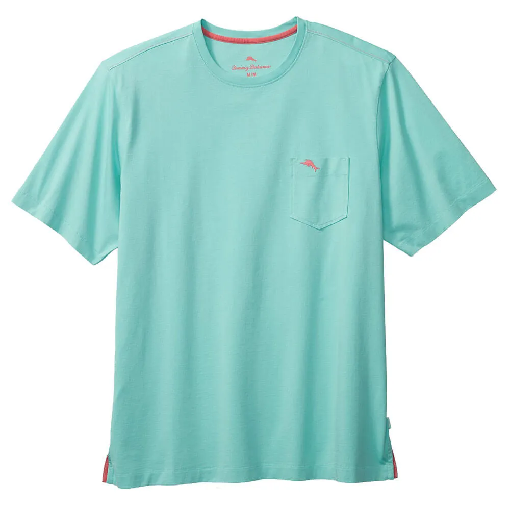Tommy Bahama Big & Tall New Bali Skyline T-Shirt - Blue Swell Mens Tommy Bahama
