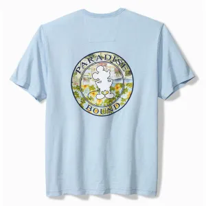 Tommy Bahama Big & Tall Paradise Bound Lux T-Shirt - Chambray Blue Mens Tommy Bahama