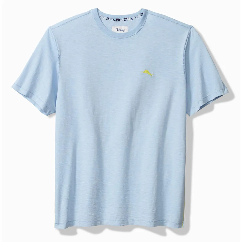Tommy Bahama Big & Tall Paradise Bound Lux T-Shirt - Chambray Blue Mens Tommy Bahama