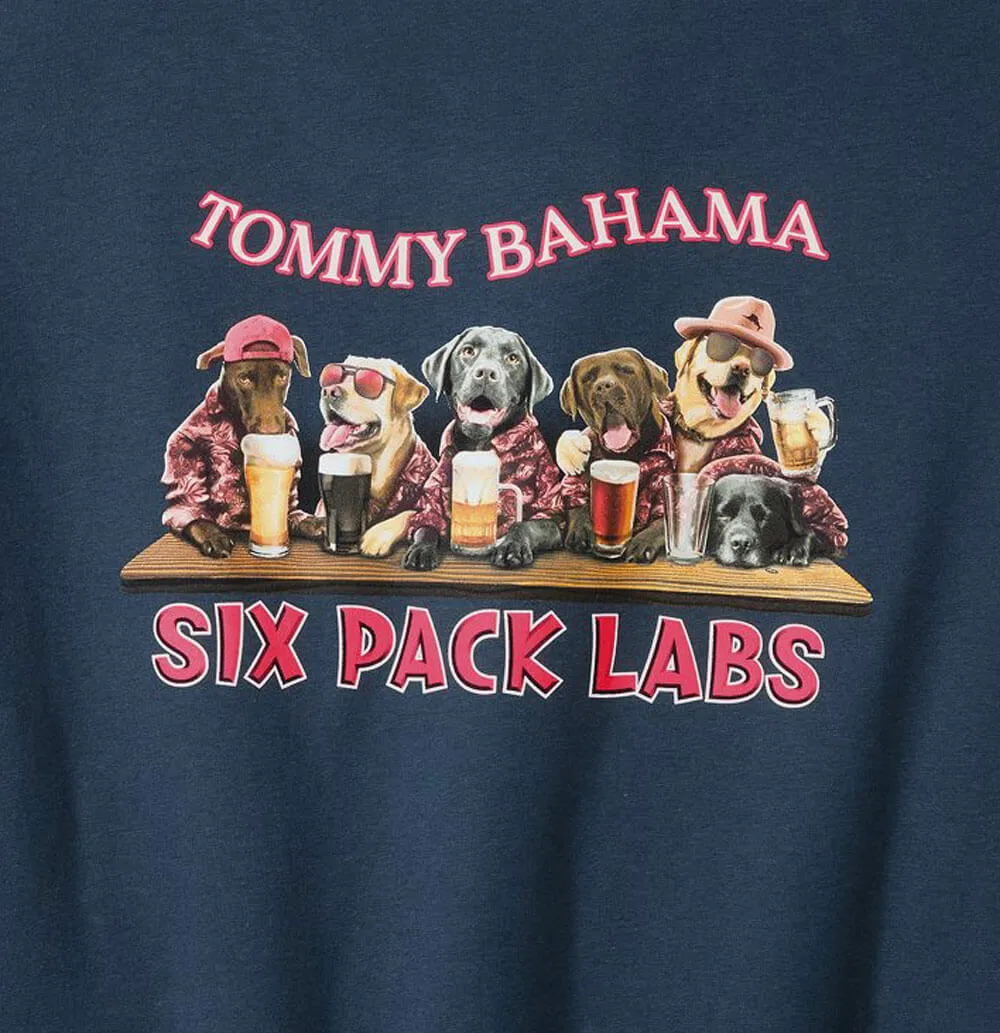 Tommy Bahama Big & Tall Six Pack Labs T-Shirt - Navy Mens Tommy Bahama