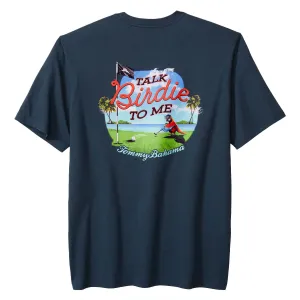 Tommy Bahama Big & Tall Talk Birdie To Me Pocket T-Shirt - Navy Tommy Bahama Clothing