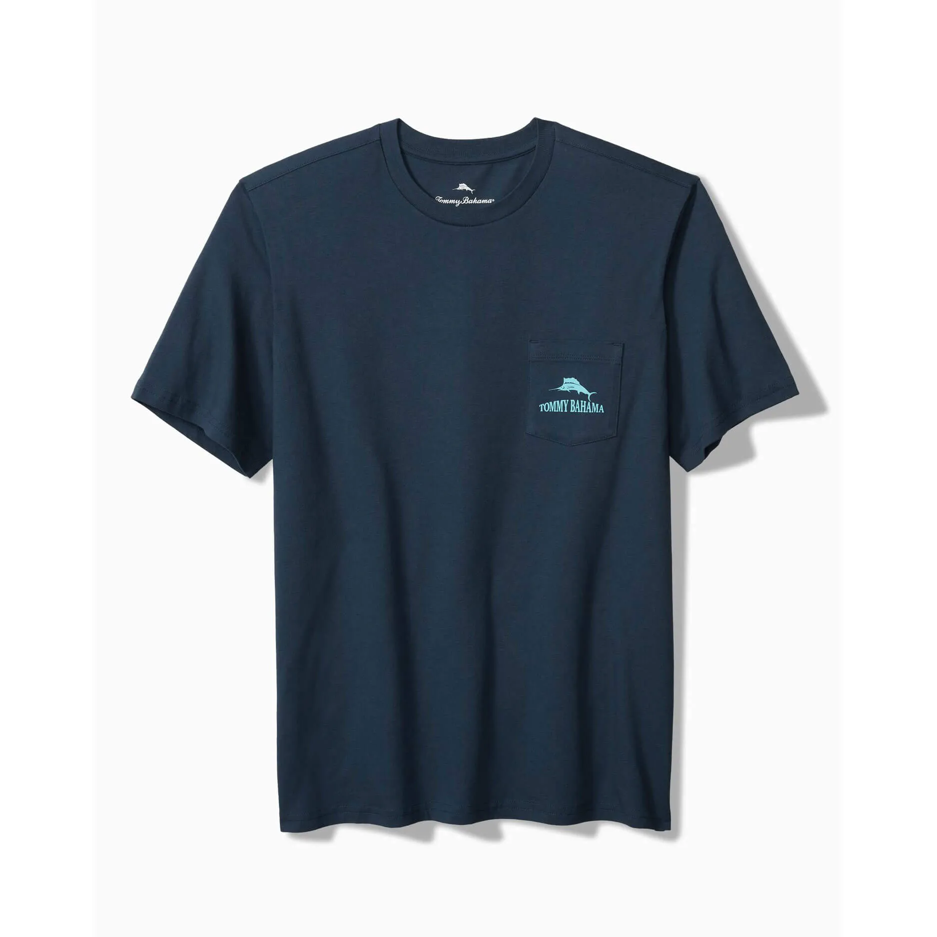 Tommy Bahama Big & Tall Talk Birdie To Me Pocket T-Shirt - Navy Tommy Bahama Clothing