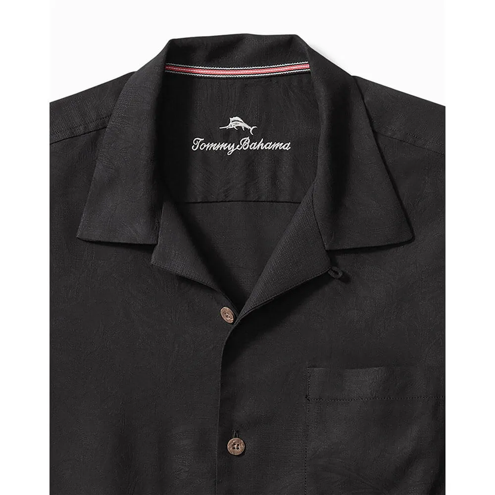 Tommy Bahama Big & Tall Tropic Isles Camp Shirt - Black Mens Tommy Bahama