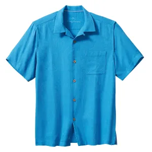 Tommy Bahama Big & Tall Tropic Isles Camp Shirt - Blue Canal Mens Tommy Bahama