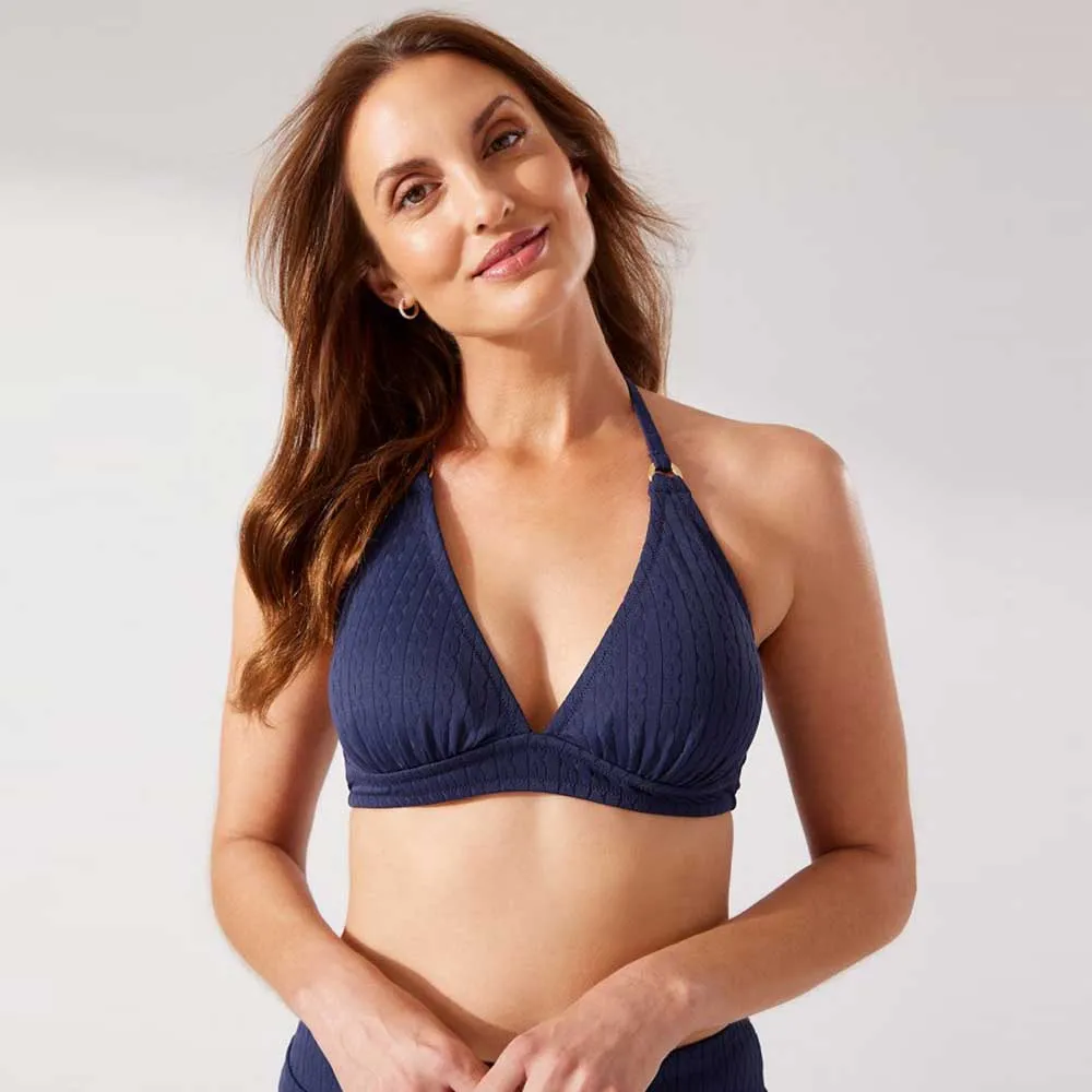 Tommy Bahama Cable Beach Halter Top - Mare Navy Tommy Bahama Clothing