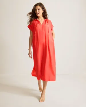 Tommy Bahama Capri Coast Caftan Cover Up - Citrus Coral * Tommy Bahama Clothing