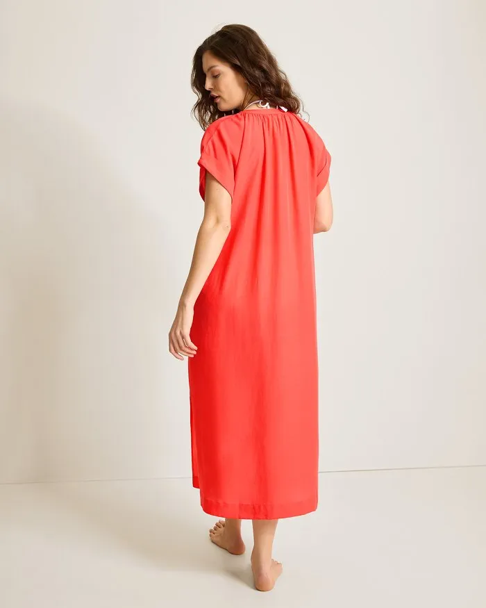 Tommy Bahama Capri Coast Caftan Cover Up - Citrus Coral * Tommy Bahama Clothing