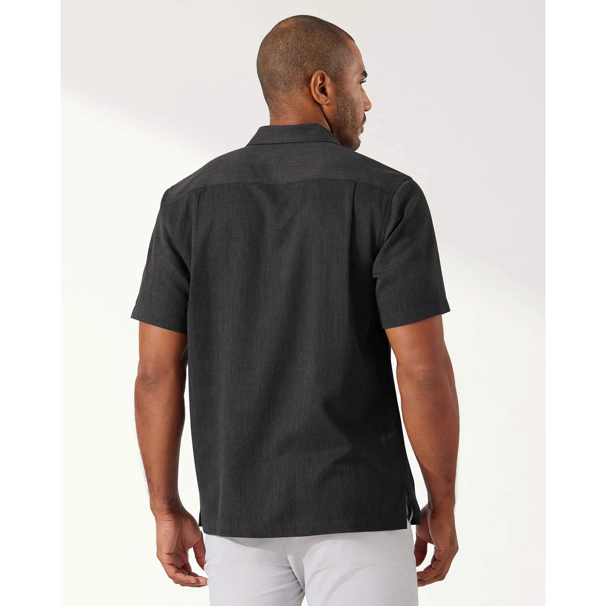 Tommy Bahama Coastal Breeze Check Camp Shirt - Black* Mens Tommy Bahama