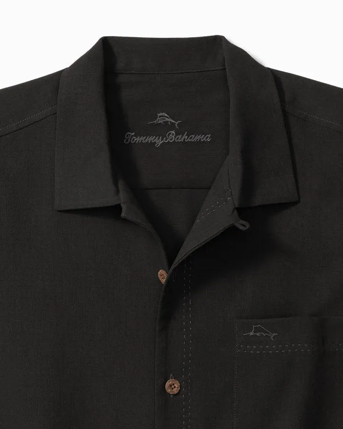 Tommy Bahama Coastal Breeze Check Camp Shirt - Black* Mens Tommy Bahama