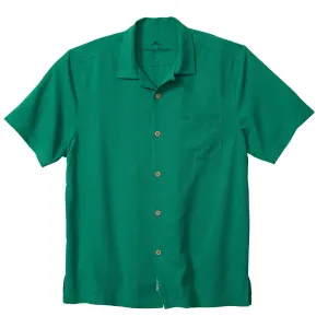 Tommy Bahama Coastal Breeze Check Camp Shirt - Cadmium Green Mens Tommy Bahama
