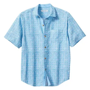 Tommy Bahama Coconut Point Fleur De Geo Camp Shirt - Chambray Blue Tommy Bahama Clothing