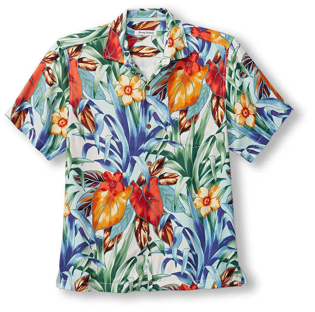 Tommy Bahama Fleur De Lune Camp Shirt - Vanilla Ice Tommy Bahama Clothing