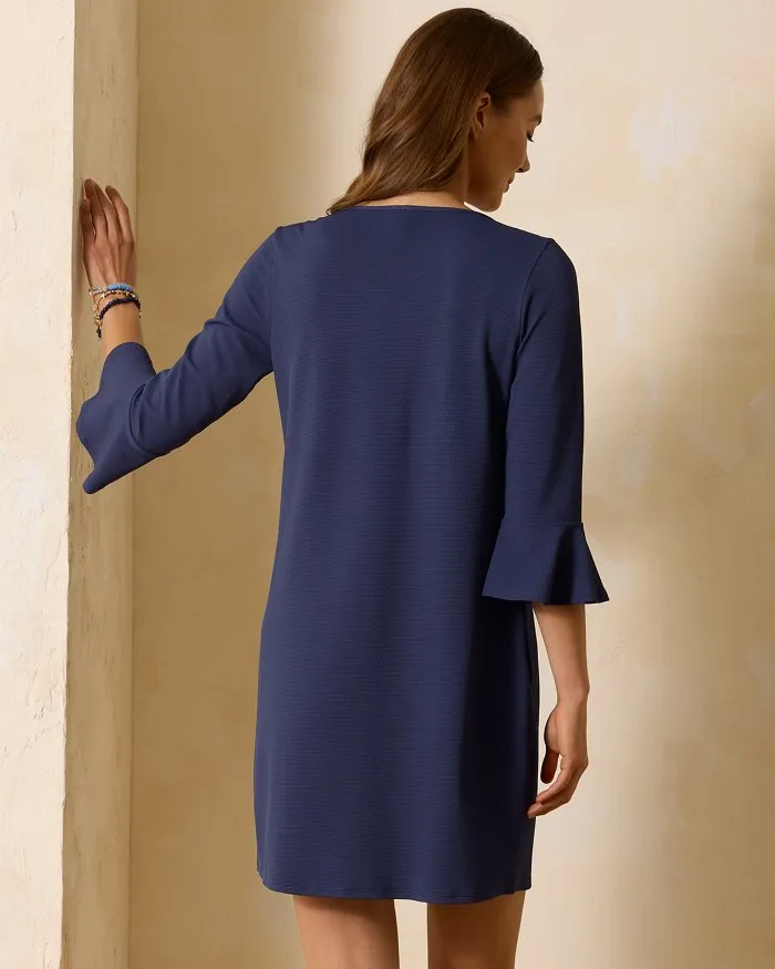 Tommy Bahama Island Cays Flounce Sleeve Dress Coverup - Mare Navy * Tommy Bahama Clothing