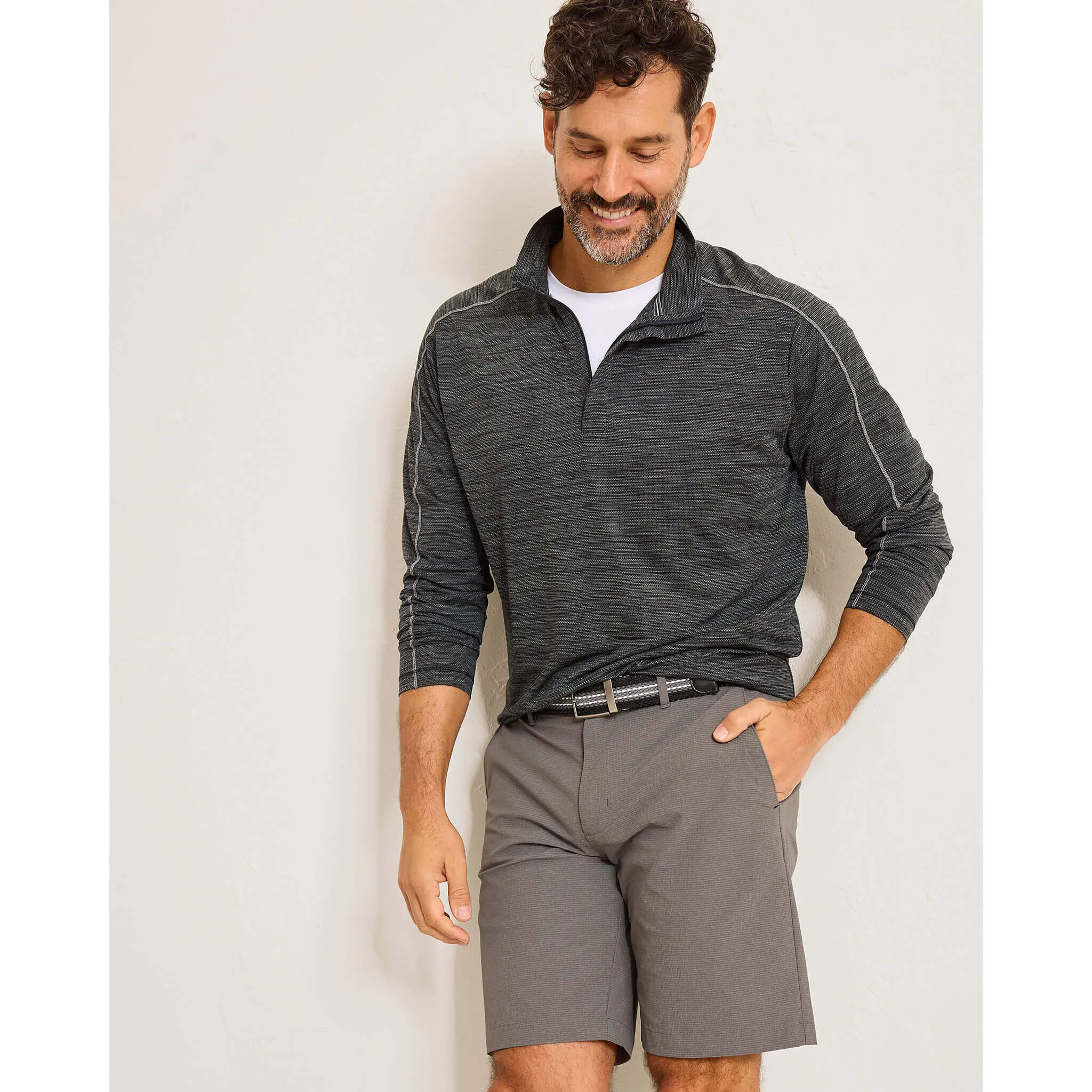 Tommy Bahama IslandZone 9-Inch Chip Shot Shorts - Fog Grey* Mens Tommy Bahama