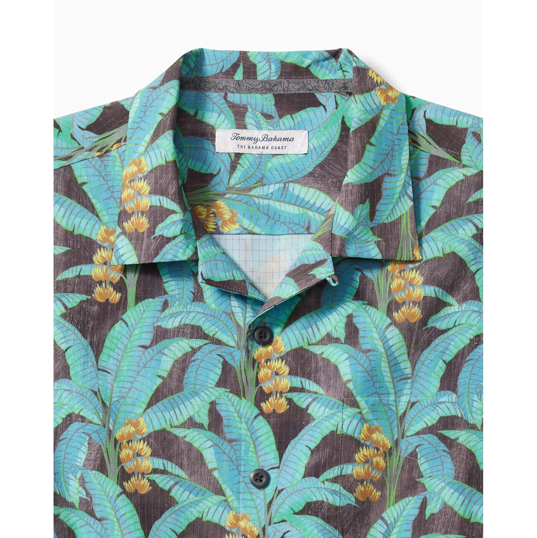 Tommy Bahama IslandZone Bahama IslandZone Coast Banana Grove Camp Shirt - After Dark Mens Tommy Bahama