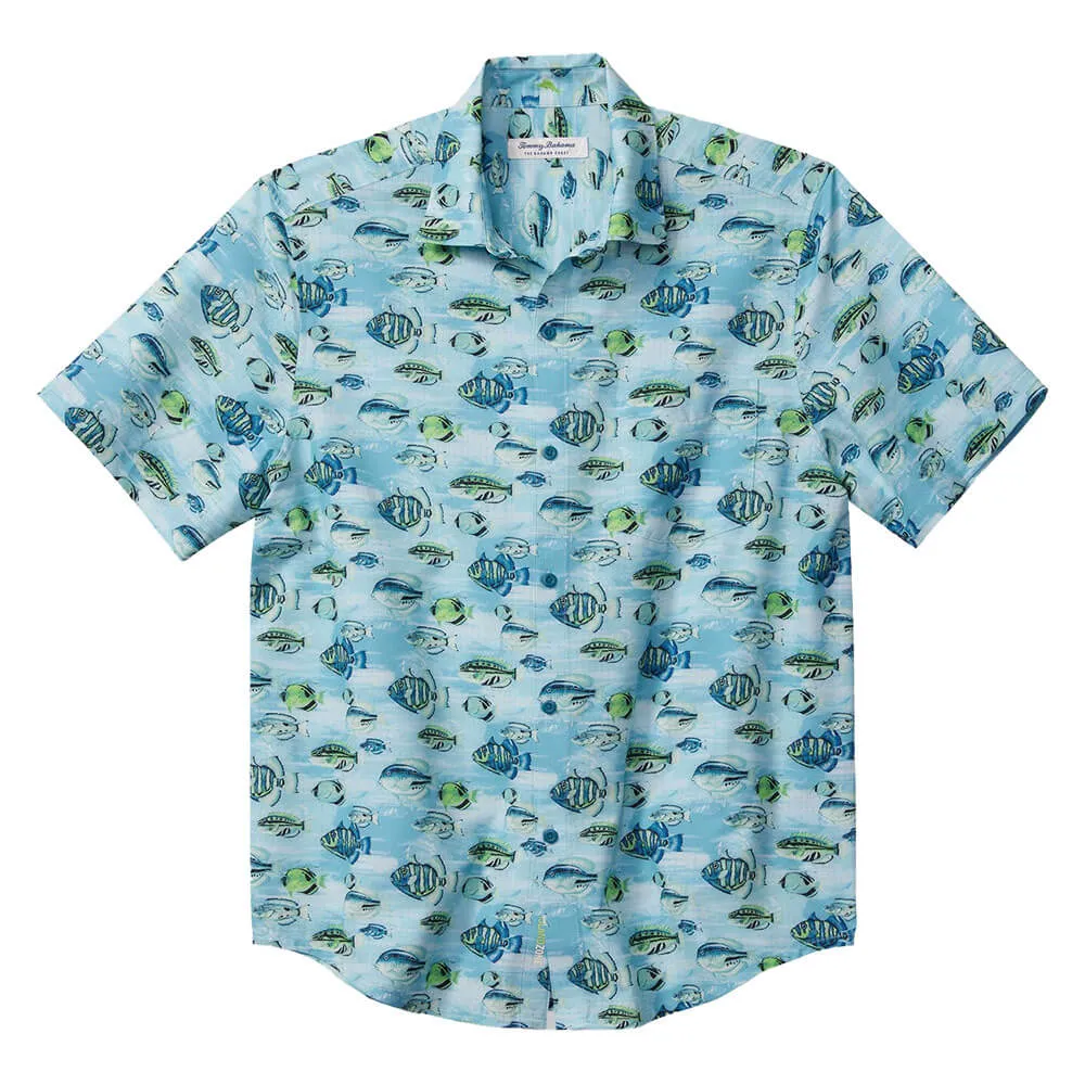 Tommy Bahama IslandZone Bahama IslandZone Coast Fintastic Camp Shirt - Tidal Lagoon Tommy Bahama Clothing