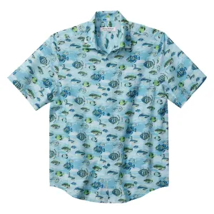 Tommy Bahama IslandZone Bahama IslandZone Coast Fintastic Camp Shirt - Tidal Lagoon Tommy Bahama Clothing