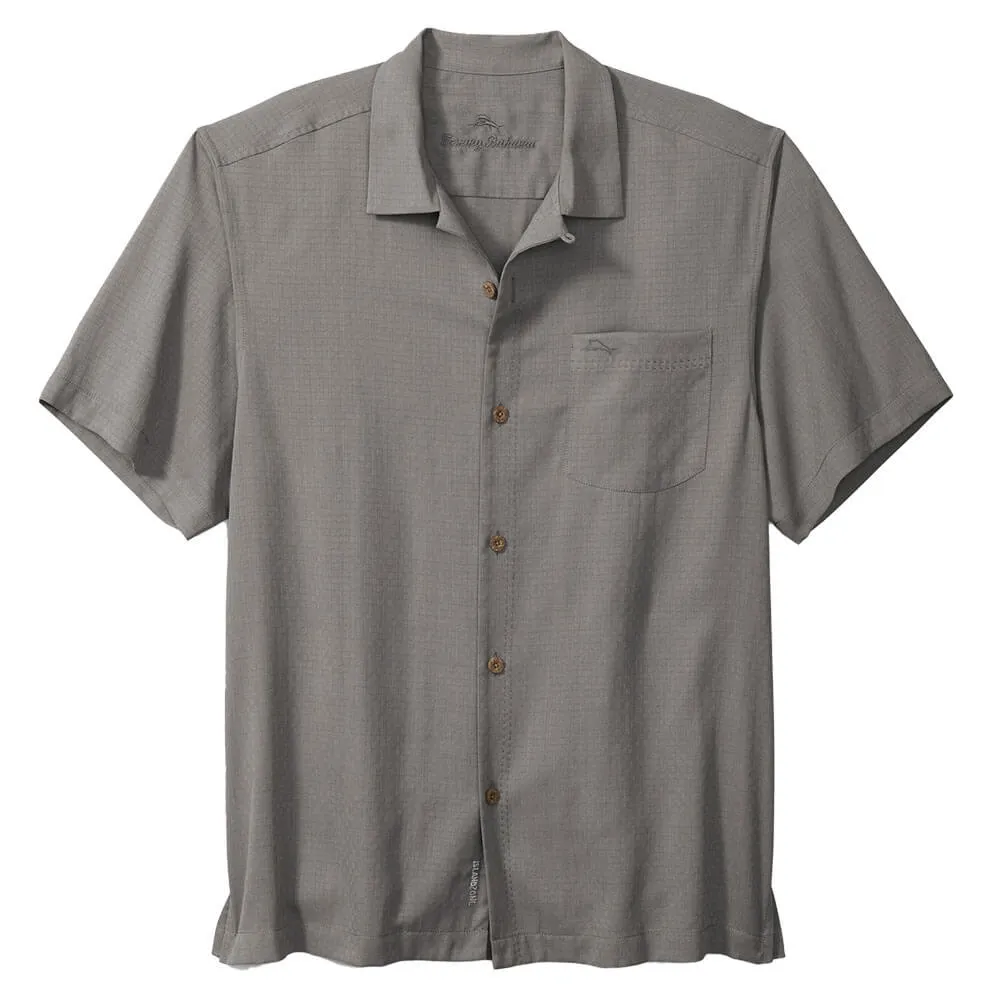 Tommy Bahama IslandZone Coastal Breeze Check Camp Shirt - Shadow Tommy Bahama Clothing