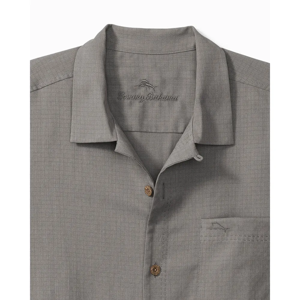 Tommy Bahama IslandZone Coastal Breeze Check Camp Shirt - Shadow Tommy Bahama Clothing