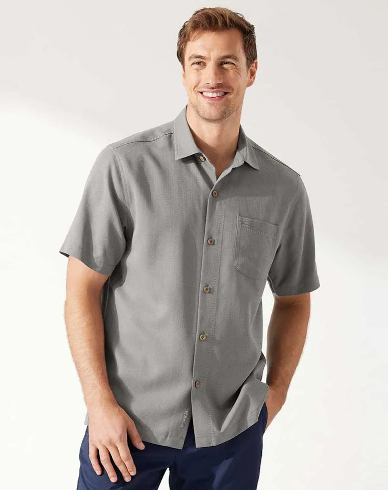 Tommy Bahama IslandZone Coastal Breeze Check Camp Shirt - Shadow Tommy Bahama Clothing