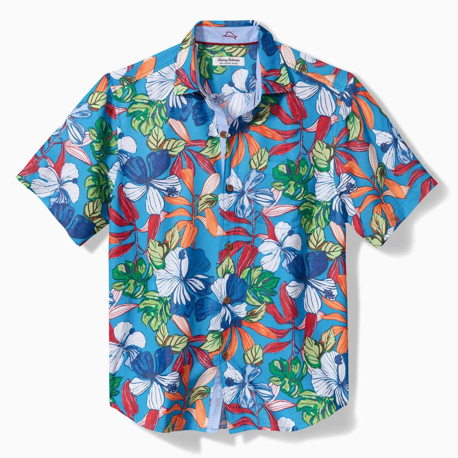 Tommy Bahama IslandZone Coconut Point Luau Camp Shirt - Blue Aster Mens Tommy Bahama