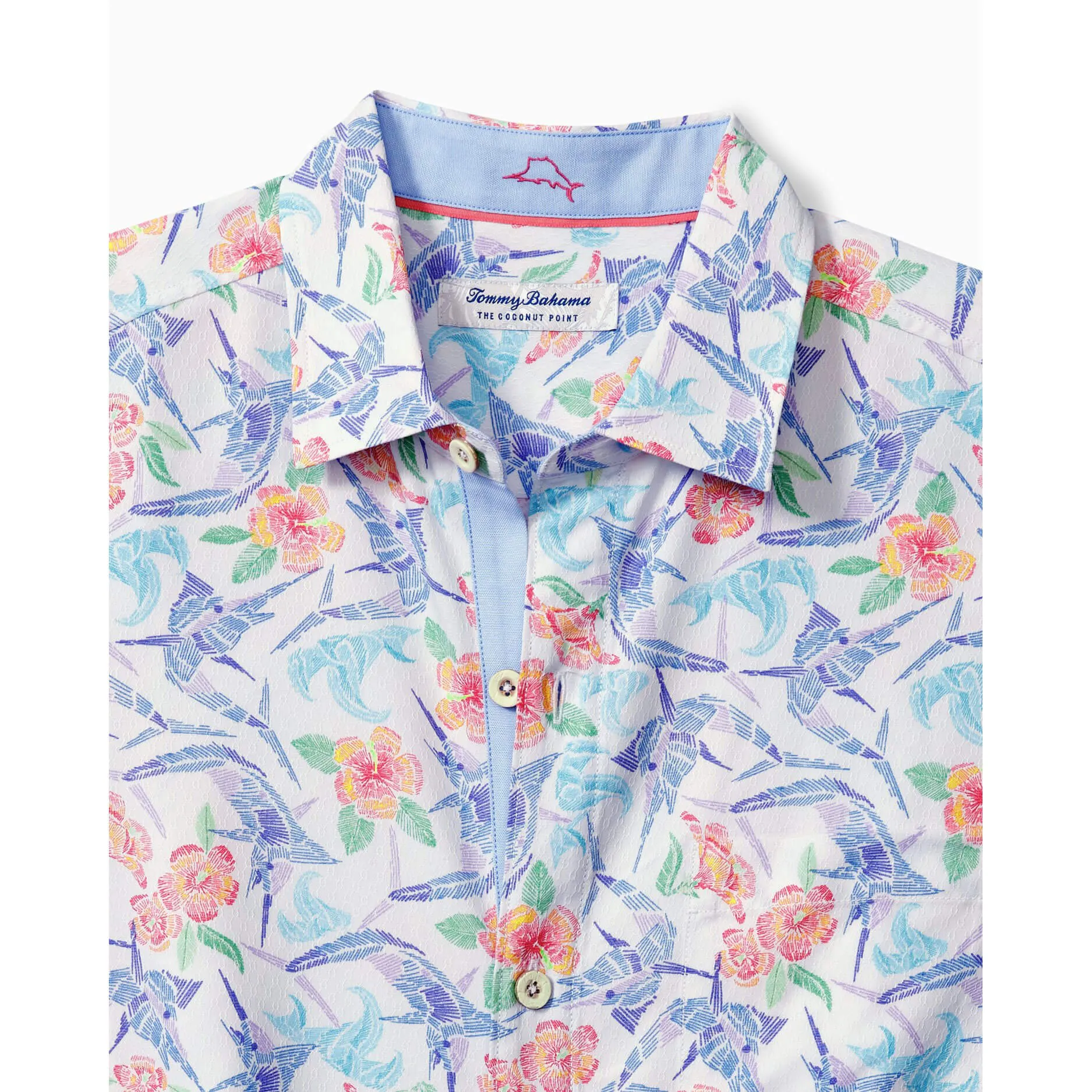 Tommy Bahama IslandZone Coconut Point Marlin Mania Camp Shirt - White Tommy Bahama Clothing