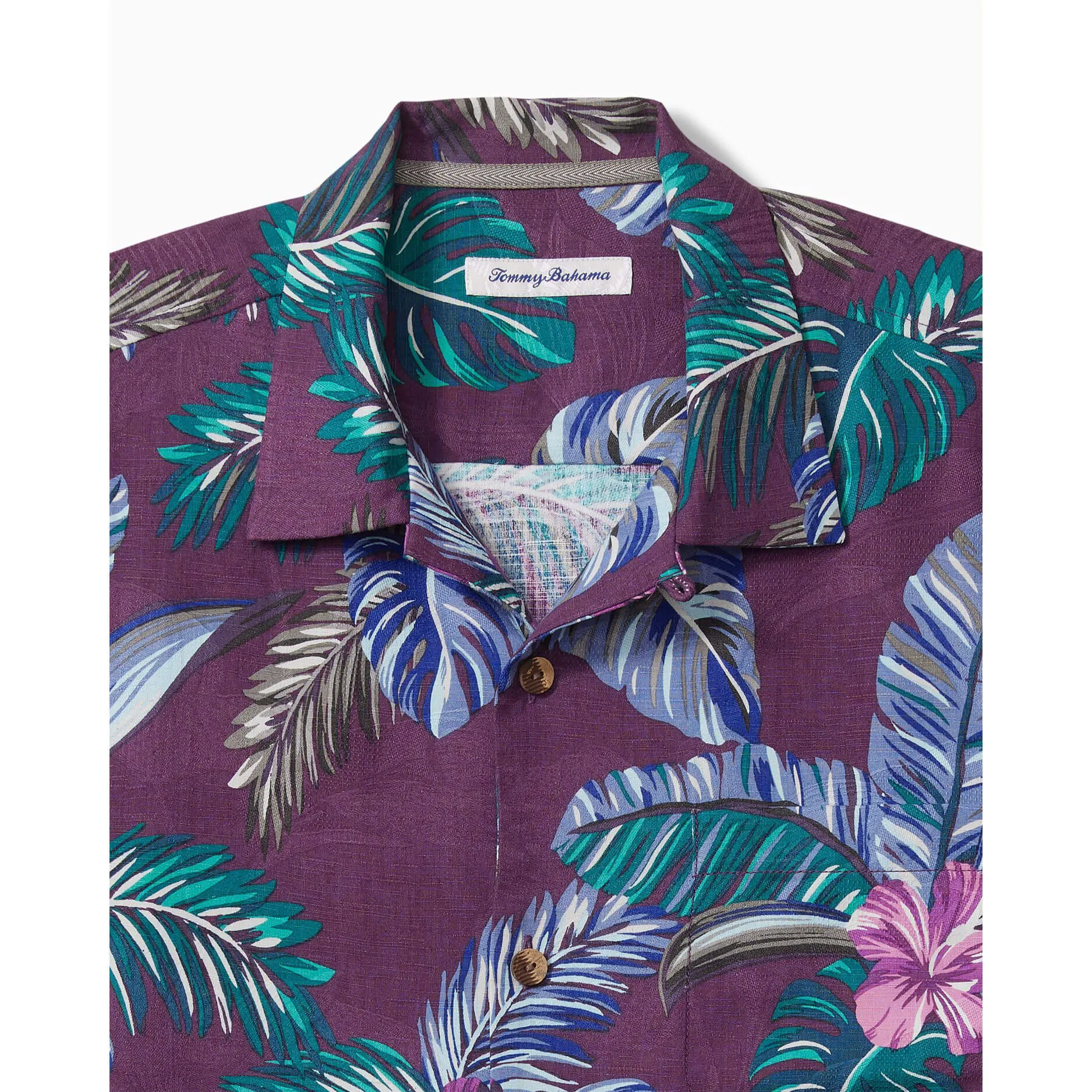 Tommy Bahama IslandZone Frond Fusion Camp Shirt - Orchid Tommy Bahama Clothing