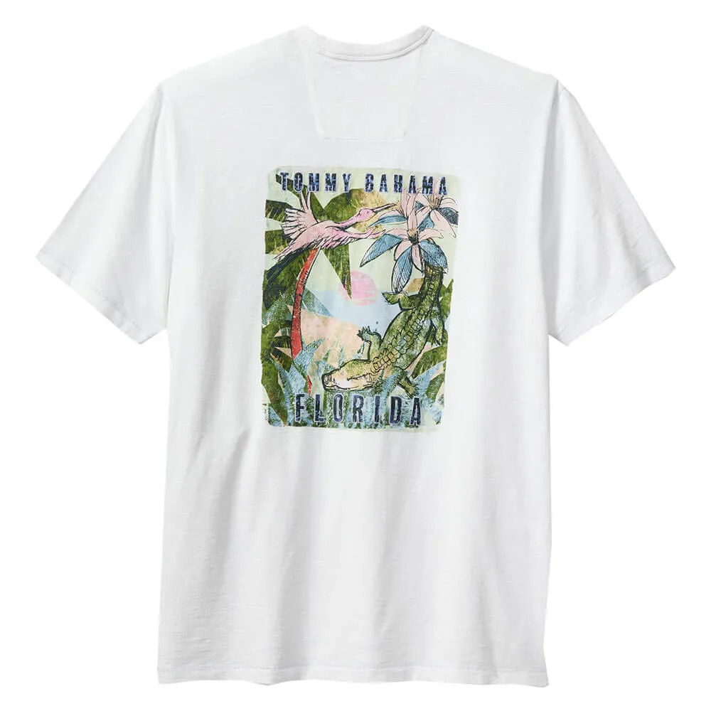 Tommy Bahama Later Gator Lux Tee T-Shirt - White Mens Tommy Bahama