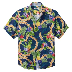 Tommy Bahama Lei In Paradise Camp Shirt - Island Navy Mens Tommy Bahama